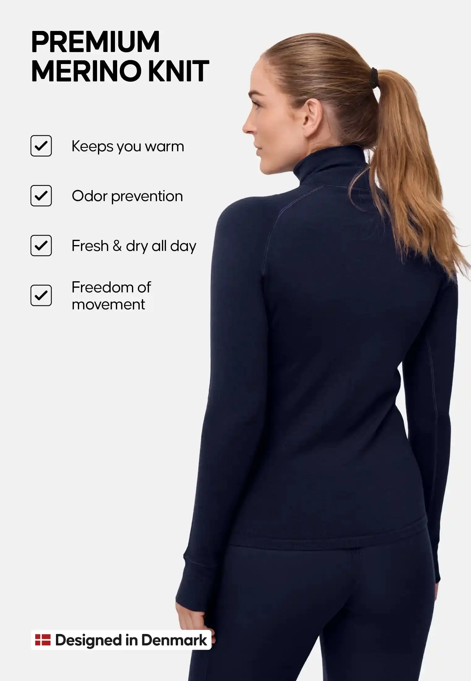 CORE MERINO HALF-ZIP SKIUNDERTRØJE - Image 7