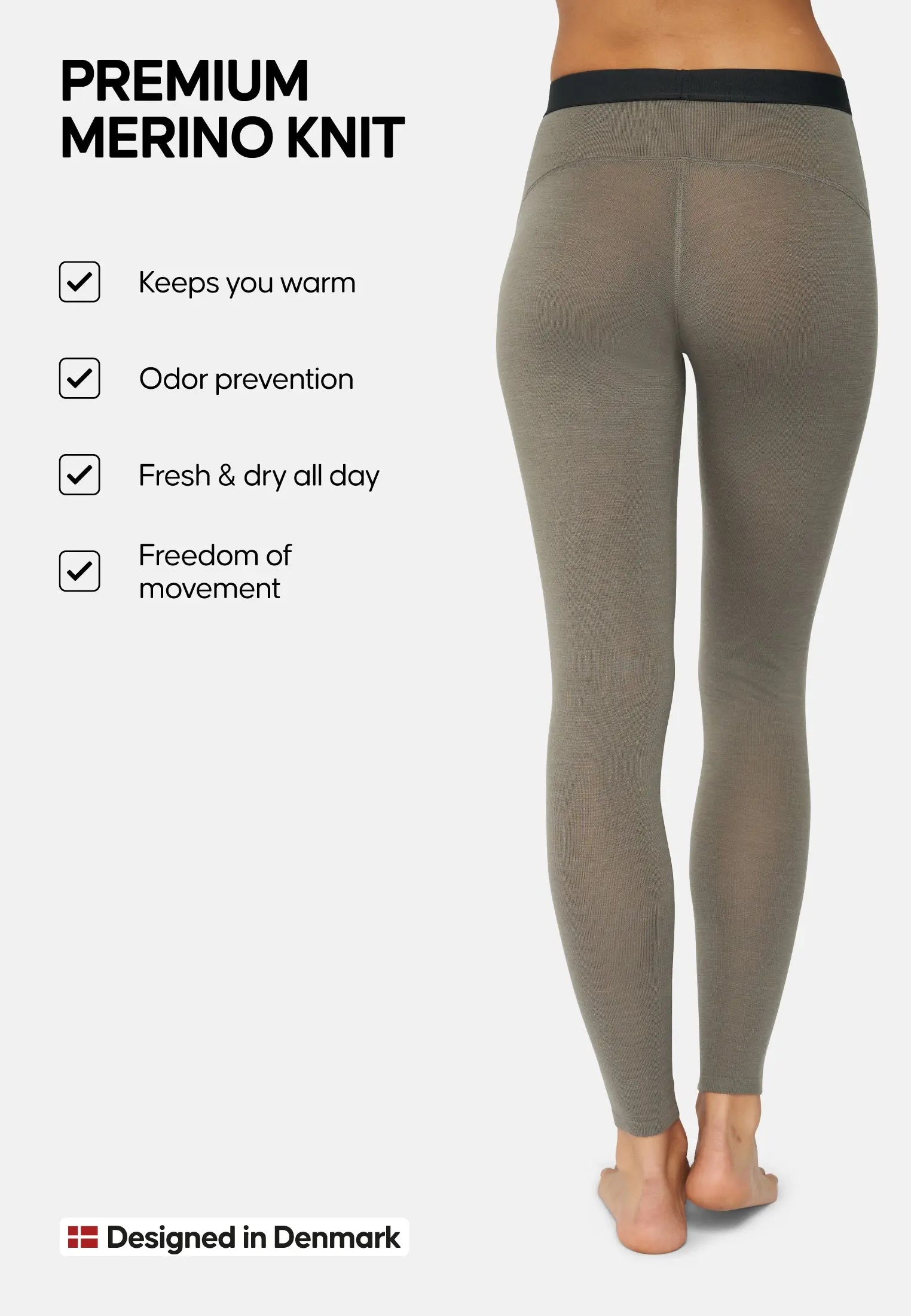 MERINOULD BASELAYER LEGGINGS TIL KVINDER (Outlet) - Image 6