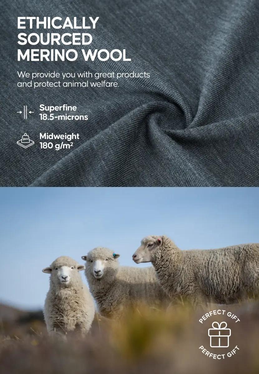 MERINOULD BASELAYER BLUSE TIL MÆND - Image 24